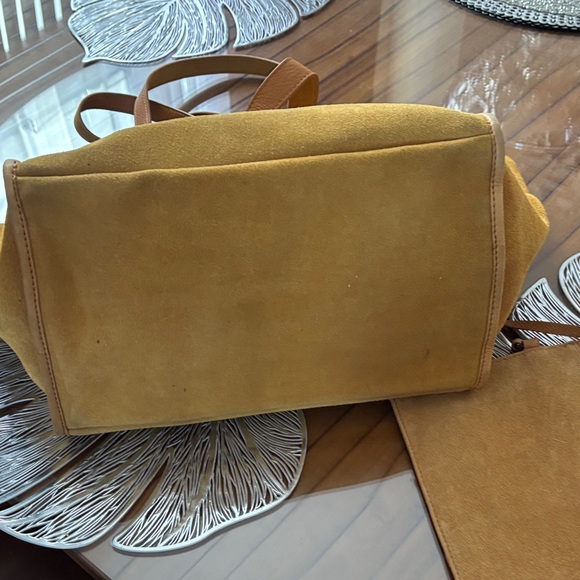 Margot Brown Suede Tote Bag - Picture 5 of 12